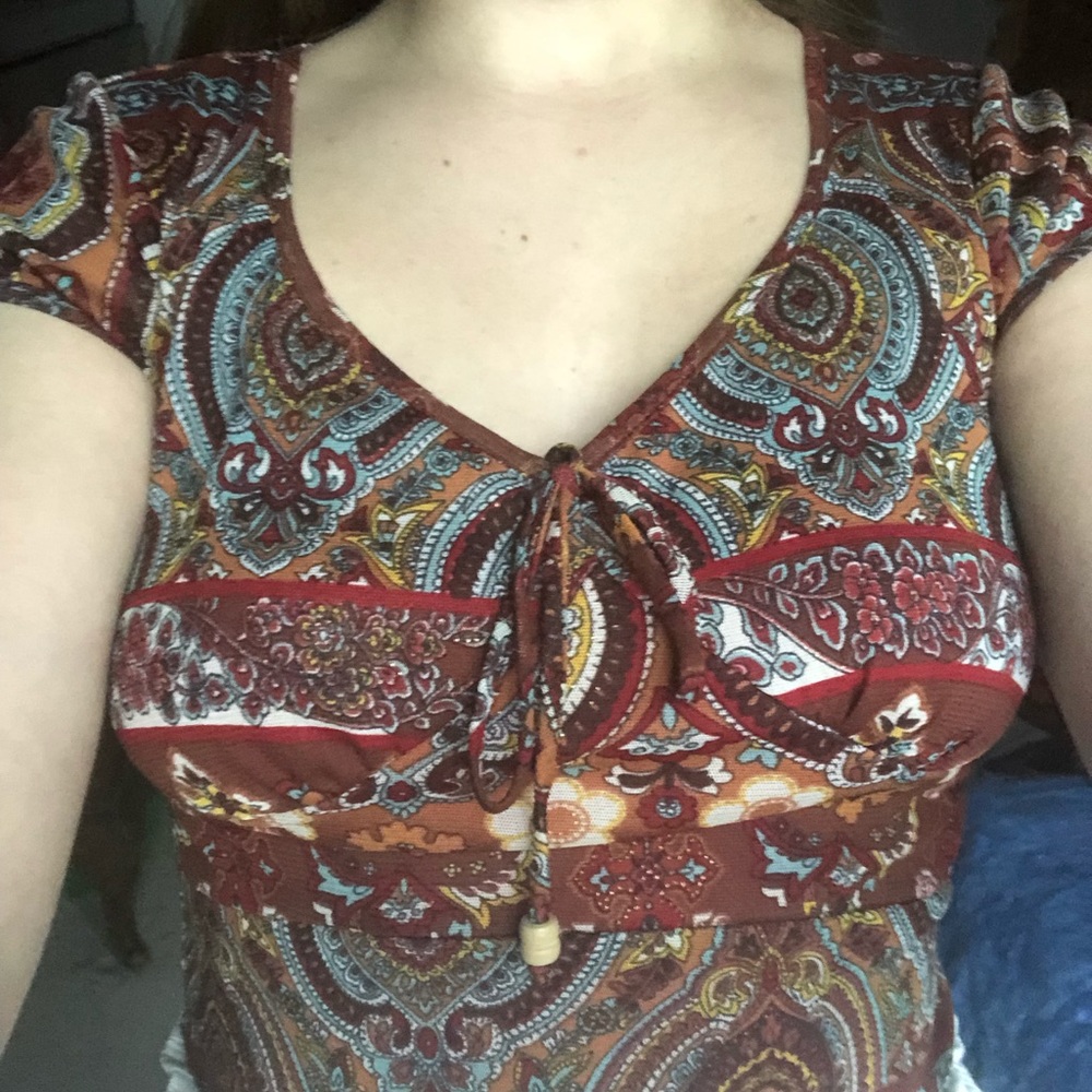 Tight paisley top